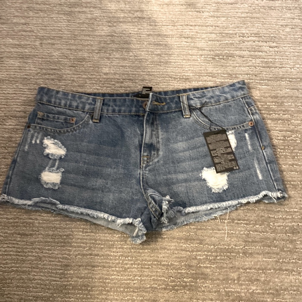Denim cut off short - NWT